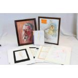 Richard O' Connell (Penarth Artist), Quantity of Watercolours of Nude Life Studies including a Folio