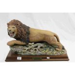 Aynsley China ' The Lion ' commemorating the Silver Jubilee of Queen Elizabeth II with coa no. 13/