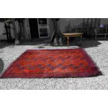 Large Persian Wool Red Ground Rug, 303cms x 253cms