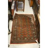 Persian Style Red Ground Rug, 144cms x 74cms