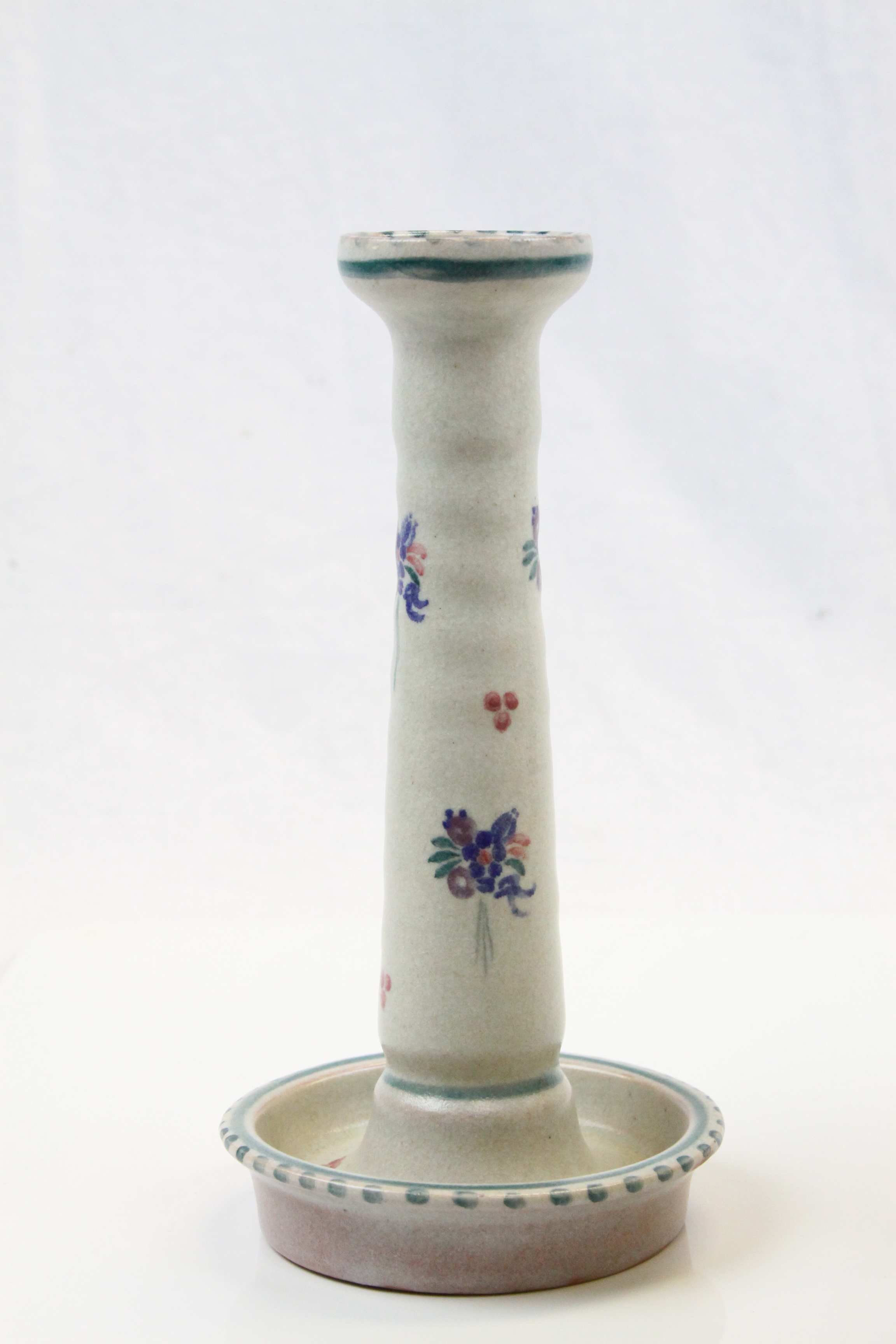 Large Carter Stabler Adams Poole Pottery jug, numbered 263 & similar candlestick numbered 256 - Image 3 of 7