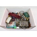 Tray of Mixed Vintage and other Costume Jewellery