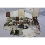 A World War One Collection Of Family Medals & Ephemera Belonging To Two Brothers To Include : A Full