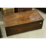 19th century Elm Blanket Box