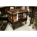 Late Victorian Mahogany Canterbury