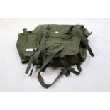 A Vintage British Army Military Kit Bag, Dated For 1974 With Broad Arrow Stamped To The Inside.