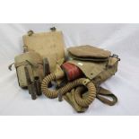 A Mixed Collection Of Militaria To Include A WW2 Gas Mask With Original Bag (Dated 1940), Water