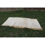 A World War One Large White Marquee / Tent Panel With Full Markings, Measures Approx :