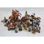 Collection of figurines to include eight Del Prado figures etc