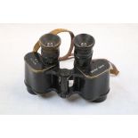 A Pair Of World War Two Era Carl Zeiss x8 Military Field Binoculars.