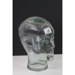 Shop Display Glass Man's Head