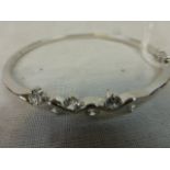 Silver and CZ Bangle