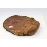 Late 19th / Early 20th century Tray made from the base of an Elephant's Foot