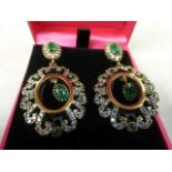 Pair of Silver Renaissance Style Earrings