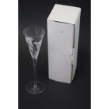 Collection of Twelve Boxed Franklin Mint Glass Champagne Flutes