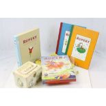 Group of childrens books to include Rupert annuals, Twinkie and The World of Peter Rabbit by Beatrix