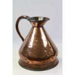 Victorian 2 Gallon Copper Measuring Jug with Lead Mark