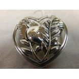 Silver Art Nouveau Style Brooch