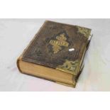 Large Late 19th / Early 20th century Leather Bound ' The Illustrated National Family Bible with