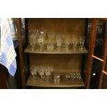 Collection of cut Crystal & other glassware