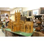 Large scratch built model of a Cathedral made from Matchsticks