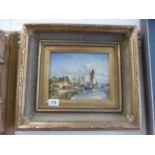 Gilt framed Oil on board Dutch Masters style painting by "Adrian Norley" with certificate of
