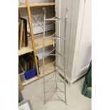 Vintage Metal Pan Stand with Seven Shelves