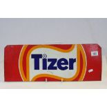 Vintage Tizer metal advertising sign by "C.P Display Co Ltd London & Cannock"