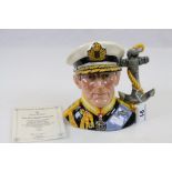 Royal Doulton Limited Edition character jug "Earl Mountbatten of Burma D6944" with certificate
