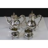 Four Piece Silver Plated Tea Set