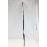 Vintage African Spear with wooden shaft