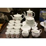 Coalport six place Tea & coffee service in "Caughley Sprays" pattern