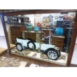 Large Vintage Mercedes Car Wall Mirror