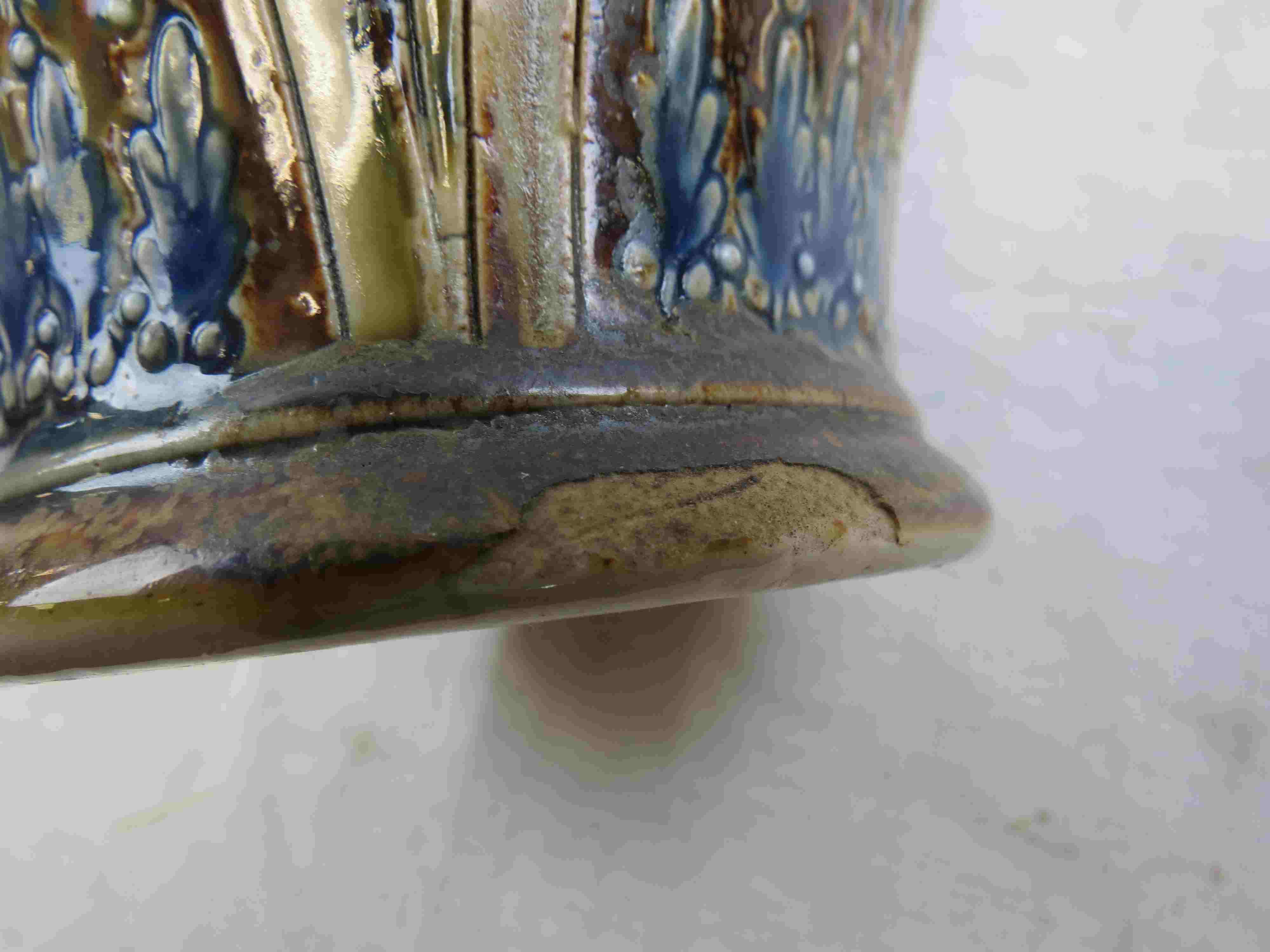 Attributed to Elizabeth Atkins and Mary Butter for Doulton Lambeth: a Victorian mask jug of baluster - Image 7 of 8