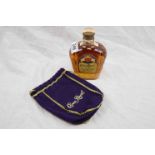 Bottle of Crown Royal Canadian whisky, unopened, 375ml, with dust bag