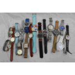 Collection of Gents and Ladies vintage wristwatches to include Rist, Harper, Royal, Coca Cola,