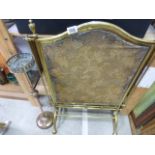 Collection of Brass ware including Jam Pan, Coal Scuttle, Pair of Candlesticks, Candleholder and