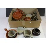 Box of Studio Pottery mostly signed by Potter