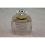 Lalique Pour Homme Eau de Toilette bottle with contents, frosted reverse intaglio horse head