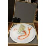 Wooden cased Rosenthal Studio Line Limited Edition Glass Salvador Dali charger with certificate