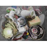 Mixed Lot of Ceramics including Various Vintage Tea Cups and Saucers and Plates, Sylvac Duck,