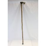 Walking Stick with a Horn Handle carved in the form of a Fish