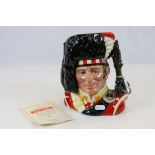 Limited Edition Royal Doulton character jug "The Piper D6918" with certificate