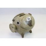 Large Studio Pottery Piggy Bank