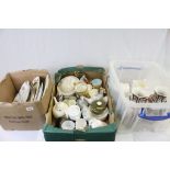 Large Collection of Mixed Ceramics including Pair of Octagonal Vases, Maling Lustre Breakfast Cup,