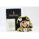 Boxed Royal Doulton Character Jug of the Year 1993 "Vice - Admiral Lord Nelson D6932" with