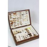 Wooden cased Butterfly, Moth & Insect collection