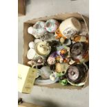 Box of mixed vintage Ceramics to include a doulton Lambeth Harvest teapot, Toby Jug etc