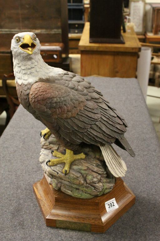 Large Aynsley ' The Bald Eagle ', limited edition of 750, modelled by Fred Wright, with