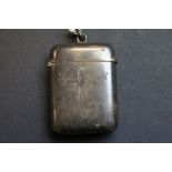 Birmingham Hallmarked Silver Vesta with 1899 inscription to the side